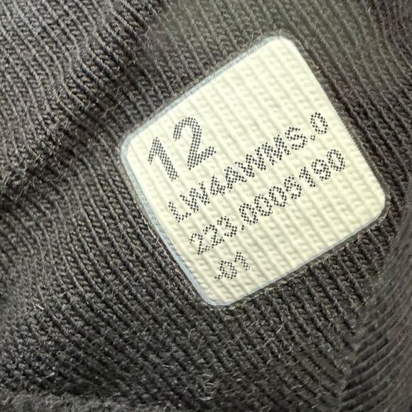 Lululemon Scuba Hoodie Light Cotton Fleece Black Zip Up Jacket Size 12 - Picture 7 of 8